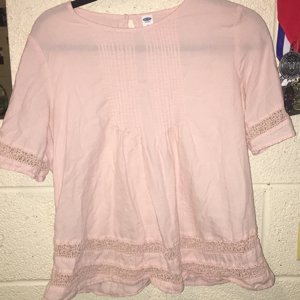 baby pink old navy top